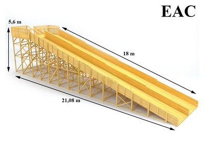 Зимняя горка TORUDA Север wood-12 (скат 18 м)