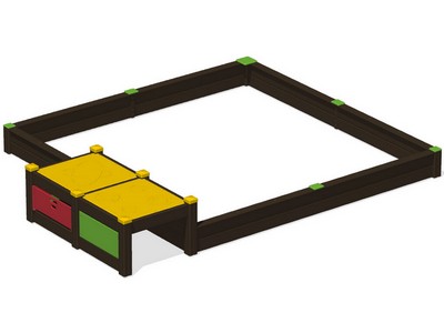 Песочница с игровым модулем ПСL-01