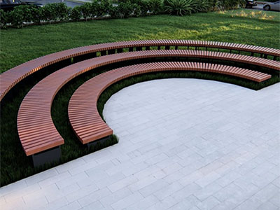 Амфитеатр Радиус без спинок, радиус 3-5 м