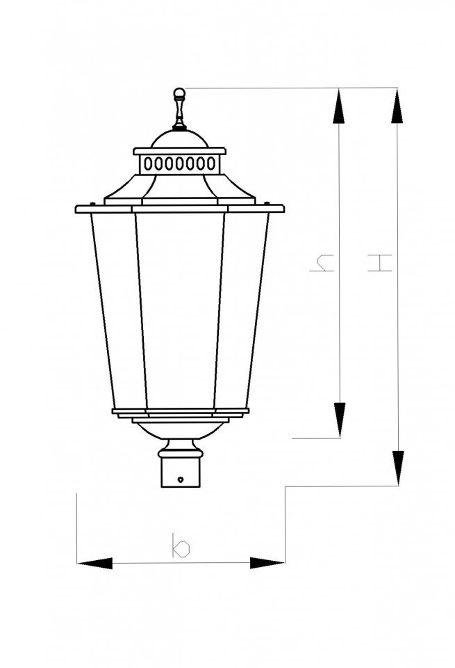 Светильник H-570 мм - вид 3