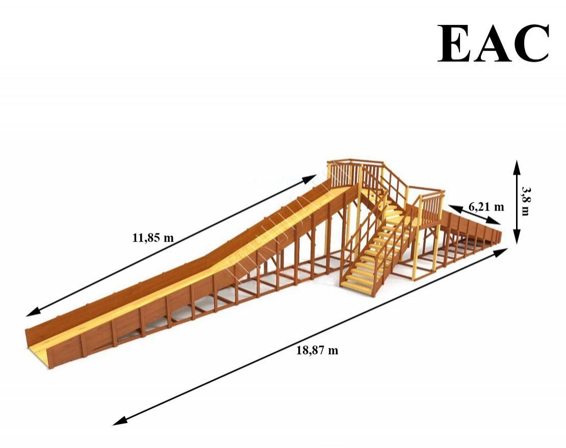 Зимняя горка TORUDA Север - 9/1 (скат 11,85 м и 6,21 м)